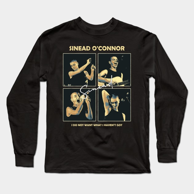 Sinead O'Connor Signature Long Sleeve T-Shirt by Joker Keder